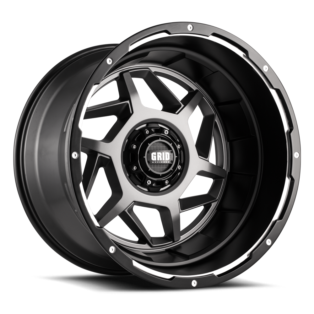 Grid Off-Road Wheel, GD14, 20 Inch Diameter X 9 Inch Width, 8 X 165.1 Millimeter/ 8 X 6.50 Inch Bolt Pattern – GD1420090865A0025
