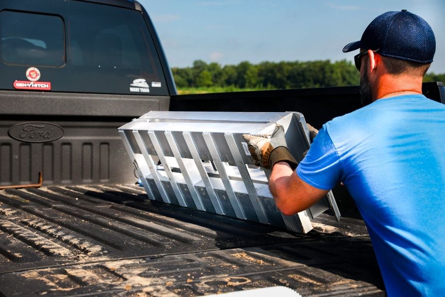 Gen-Y Hitch Bed Ramp, Ramps, Folding, 8 Foot Length, 15 Inch Width, 3000 Pound Capacity, Aluminum, Set of 2 – GH-102595
