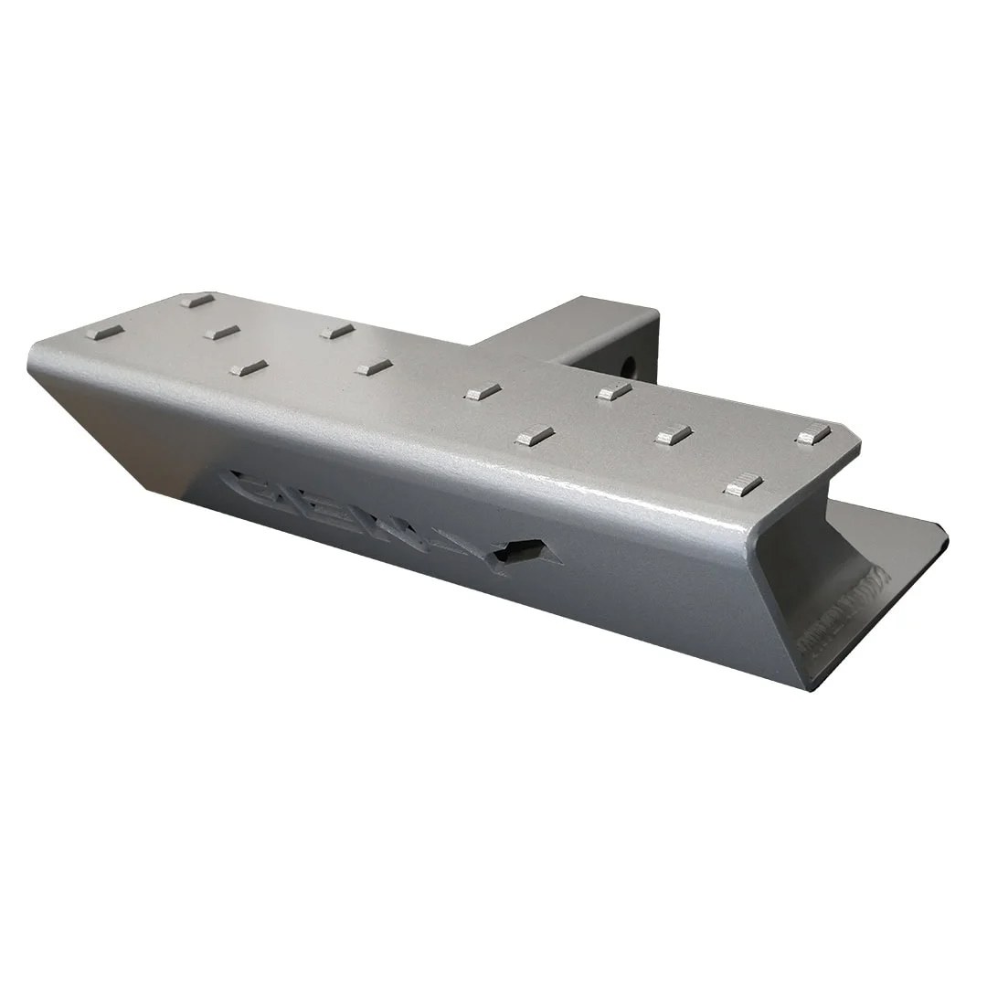 Gen-Y Hitch Skid Plate, Trailer Hitch, Mounts to 2 Inch Receiver, Silver, Clear Coat, Aluminum – GH-103629