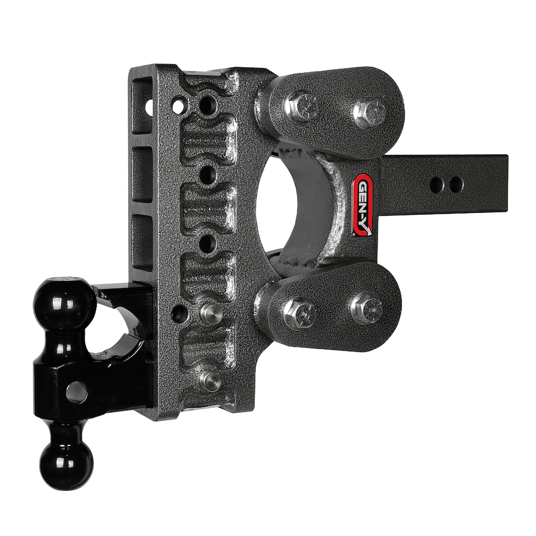 Gen-Y Hitch Trailer Hitch Ball Mount, The Boss Torsion-Flex, Fits 2-1/2 Inch Receiver, 16000 Gross Trailer Weight, Adjustable, Non-Stowable – GH-1125