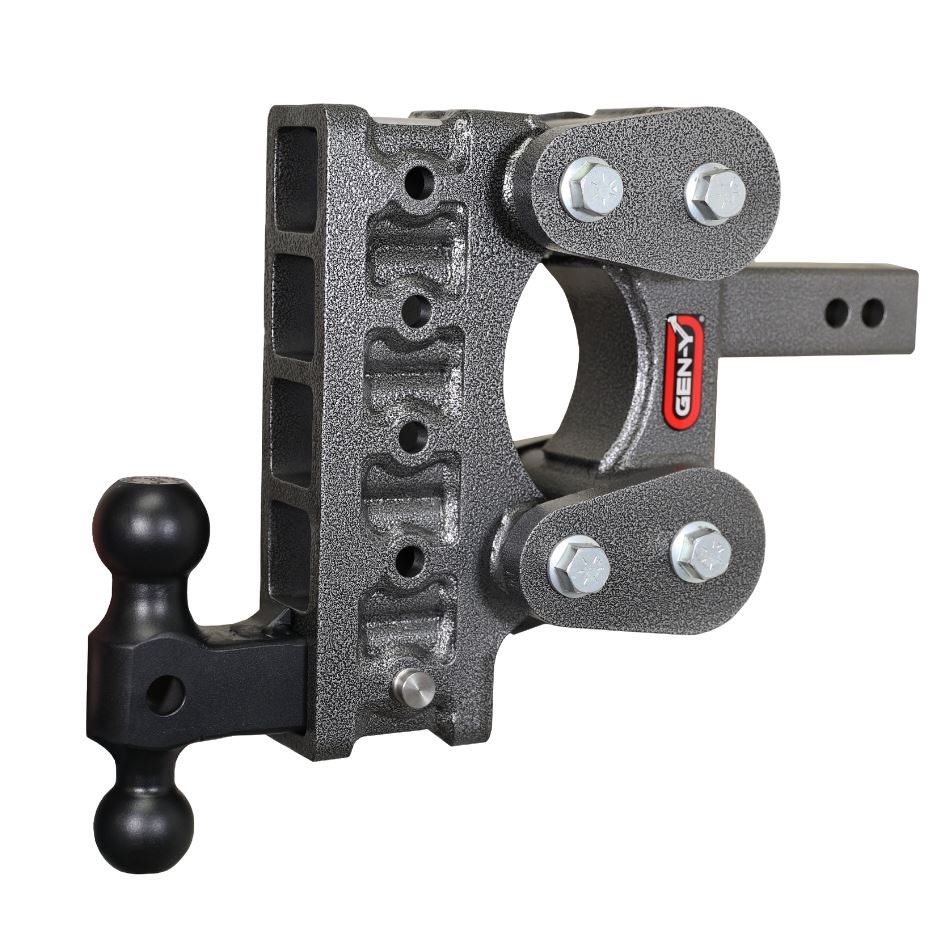 Gen-Y Hitch Trailer Hitch Ball Mount, Fits 2 Inch Receiver, 16000 Gross Trailer Weight, Adjustable, Non-Stowable – GH-1215