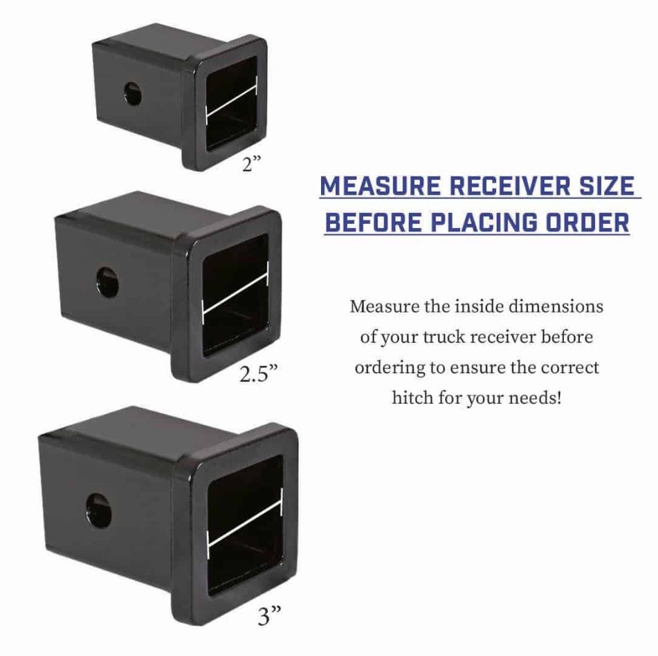 Gen-Y Hitch Trailer Hitch Ball Mount, Fits 2 Inch Receiver, 16000 Gross Trailer Weight, Adjustable, Non-Stowable – GH-1215