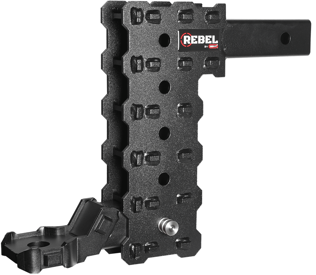 Gen-Y Hitch Trailer Hitch Ball Mount, Phantom, Fits 2 Inch Receiver, 7000 Gross Trailer Weight, Adjustable, Non-Stowable – GH-13055X