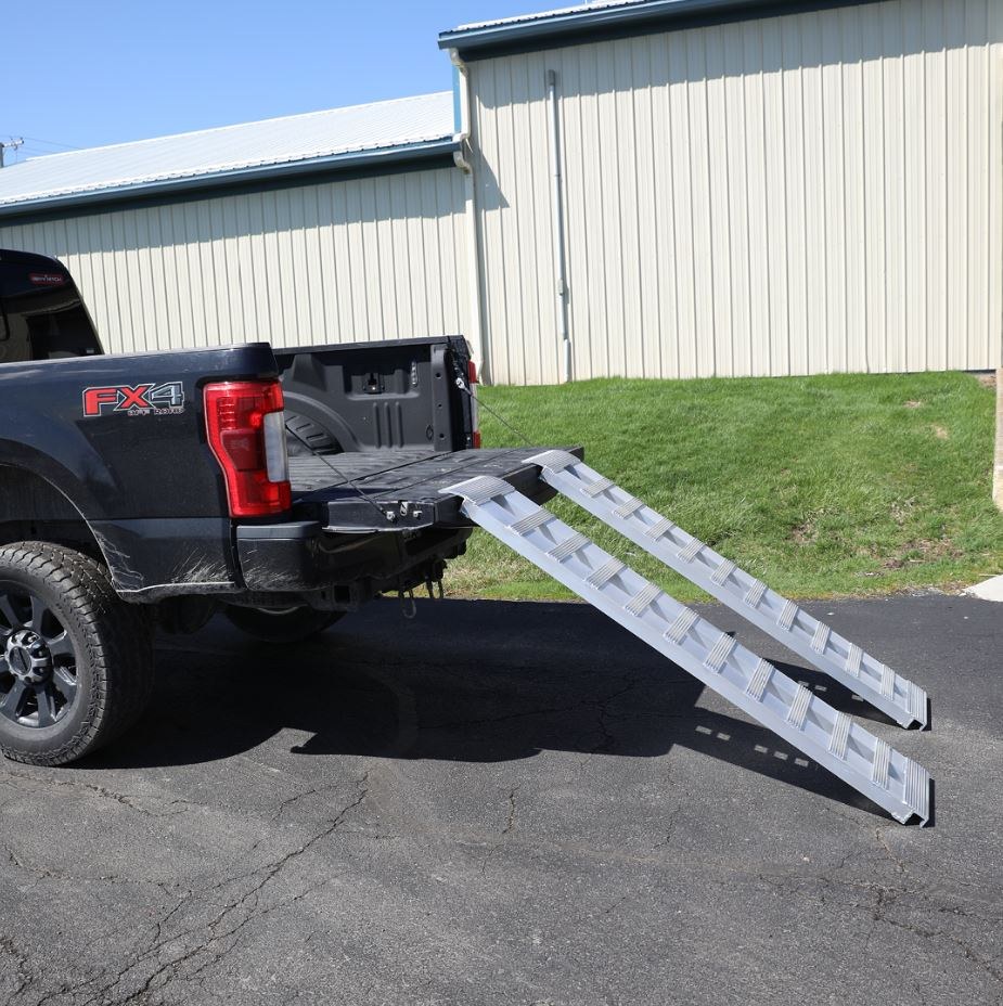 Gen-Y Hitch Bed Ramp, Ramps, Non-Folding, 6 Foot Length, 14 Inch Width, 3000 Pound Capacity, Aluminum, Set of 2 – GH-16072