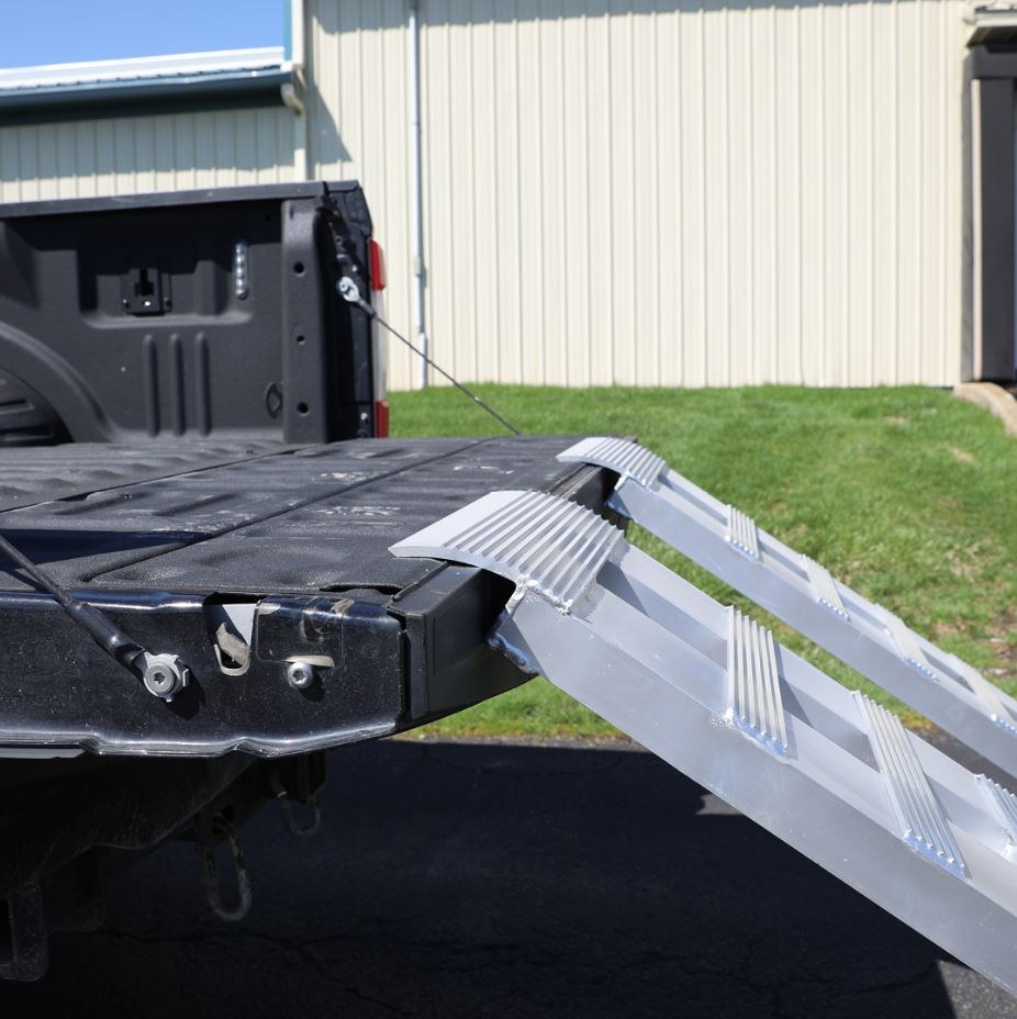 Gen-Y Hitch Bed Ramp, Ramps, Non-Folding, 8 Foot Length, 15 Inch Width, 5000 Pound Capacity, Aluminum, Set of 2 – GH-16096