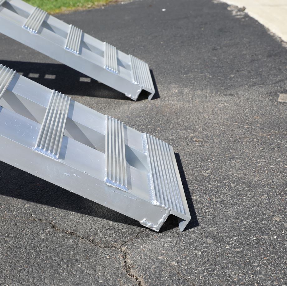 Gen-Y Hitch Bed Ramp, Ramps, Non-Folding, 8 Foot Length, 15 Inch Width, 5000 Pound Capacity, Aluminum, Set of 2 – GH-16096