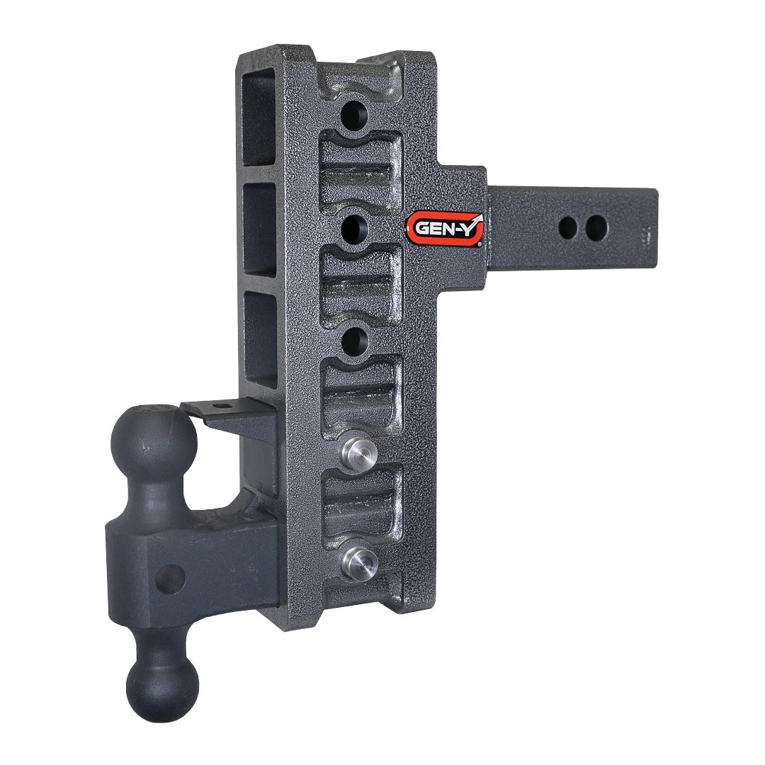 Gen-Y Hitch Trailer Hitch Ball Mount, Mega-Duty, Fits 3 Inch Receiver, 32000 Gross Trailer Weight, Adjustable, Non-Stowable – GH-1925