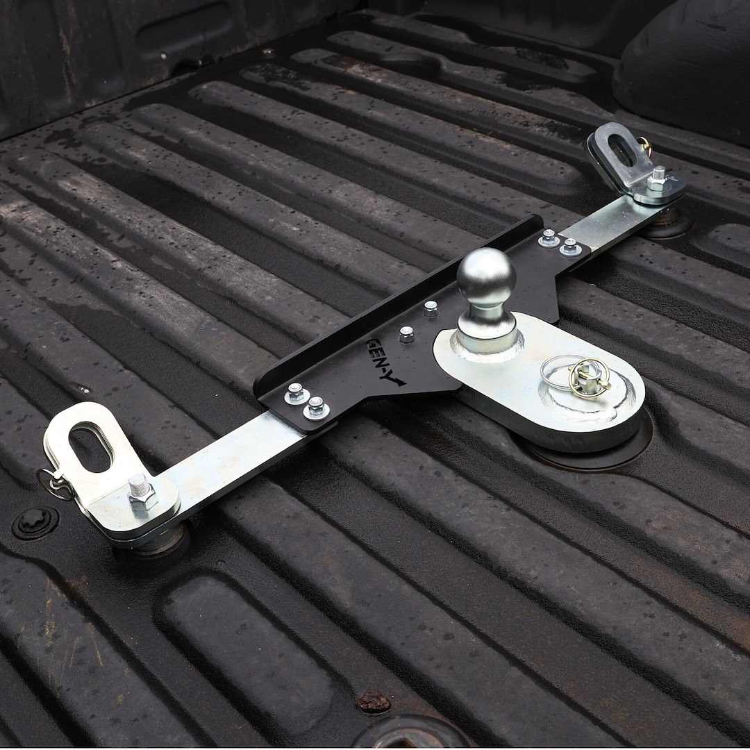 Gen-Y Hitch Gooseneck Trailer Hitch Ball, Goosepuck Gen 2, 5 Inch Offset, For Use with OEM Puck Systems, 25000 Pound Capacity – GH-21011