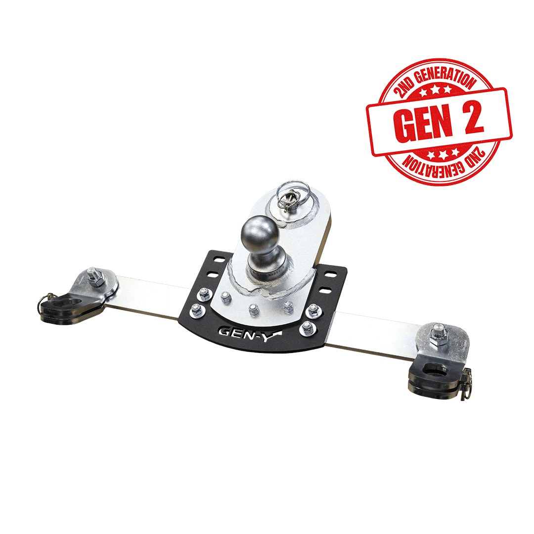 Gen-Y Hitch Gooseneck Trailer Hitch Ball, Goosepuck Gen 2, 5 Inch Offset, For Use with OEM Puck Systems, 25000 Pound Capacity – GH-21017