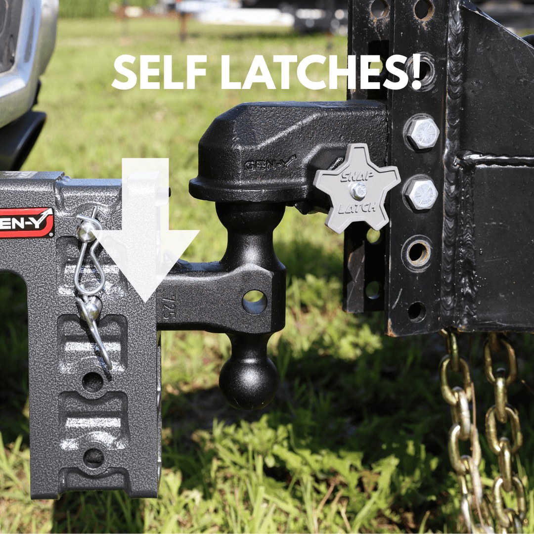 Gen-Y Hitch Trailer Coupler, Admiral, Channel Mount, Accepts 2-5/16 Inch Ball, 2100 Pound Tongue Weight/ 21000 Pound Capacity – GH-24001
