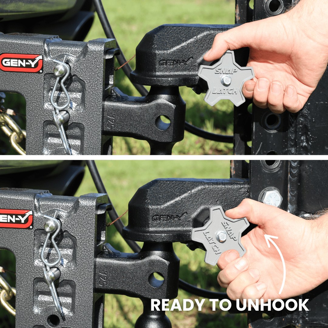Gen-Y Hitch Trailer Coupler, Admiral, Channel Mount, Accepts 2-5/16 Inch Ball, 2100 Pound Tongue Weight/ 21000 Pound Capacity – GH-24001
