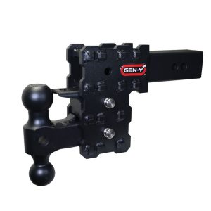 Gen-Y Hitch Trailer Hitch Ball Mount, Phantom-X, Fits 2-1/2 Inch Receiver, Solid Shank, 16000 Gross Trailer Weight, Adjustable/ 3 Positions – GH-2423X