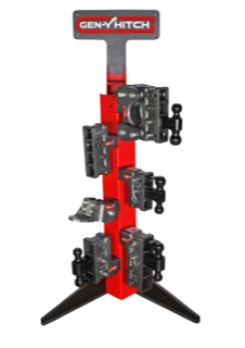 Gen-Y Hitch Point of Purchase Display, Trailer Hitch Ball Mount, Verticle Stand, Without Ball Mounts – GH-5001