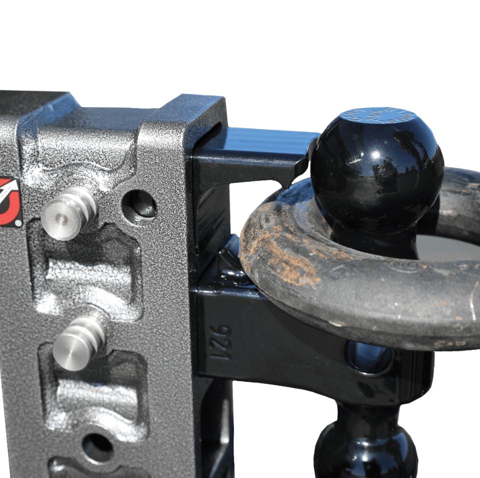 Gen-Y Hitch Trailer Hitch Ball Mount, Mega-Duty, Fits 2-1/2 Inch Receiver, 21000 Gross Trailer Weight, Adjustable, Non-Stowable, 6 Inch Drop – GH-613