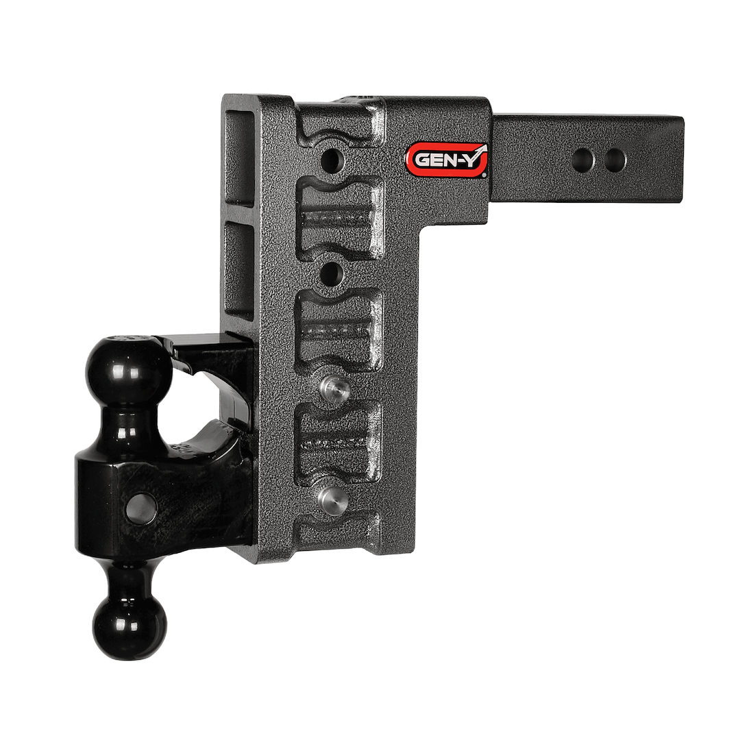 Gen-Y Hitch Trailer Hitch Ball Mount, Mega-Duty, Fits 2-1/2 Inch Receiver, 21000 Gross Trailer Weight, Adjustable, Non-Stowable – GH-624