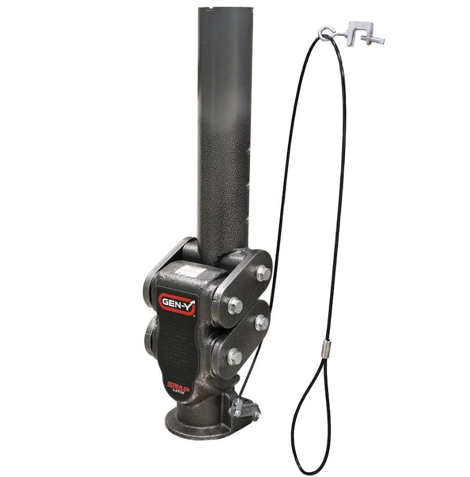 Gen-Y Hitch Gooseneck Trailer Coupler, Spartan™, 2-1/2 Inch Offset, 4 Inch Round Tube, 2-5/16 Inch Coupler, 25000 Gross Trailer Weight – GH-7082