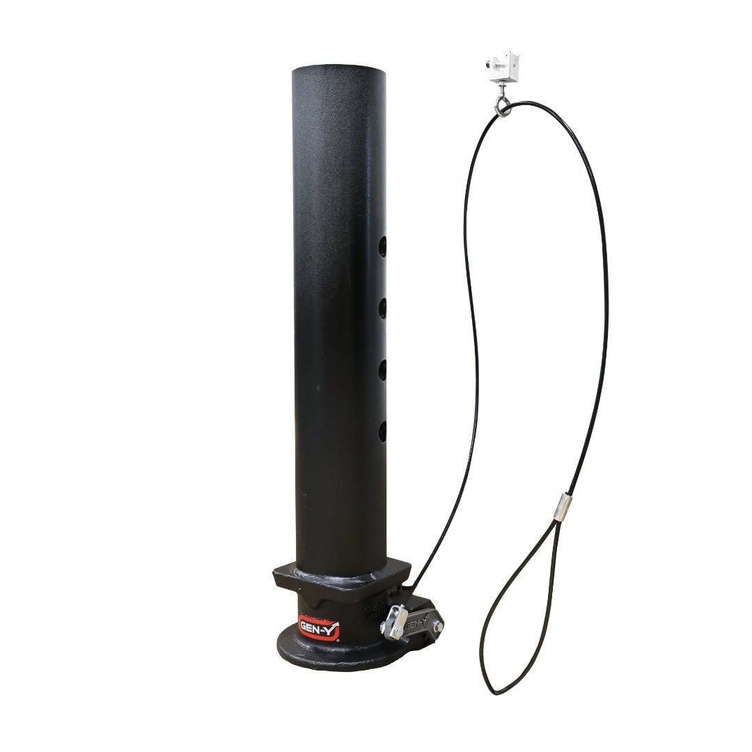 Gen-Y Hitch Gooseneck Trailer Coupler, Viking, Offset 4 Inch Round Tube, Accepts 2-5/16 Inch Ball, 8500 Tongue Weight/ 30000 Towing Capacity – GH-7102