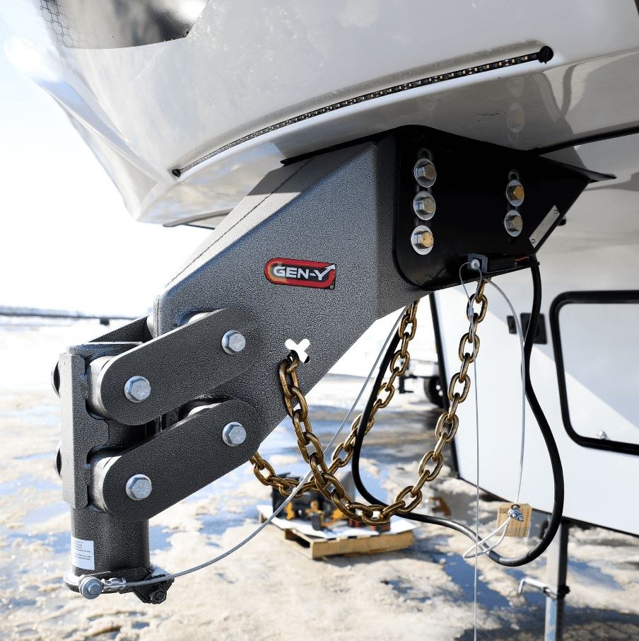 Gen-Y Hitch Gooseneck Trailer Coupler, Executive Torsion Flex, Use with Gooseneck Systems with Recessed Balls Within 1 Inch of Truck Bed – GH-8066AL