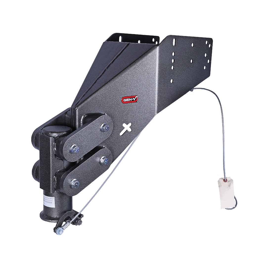 Gen-Y Hitch Gooseneck Trailer Coupler, Executive Torsion Flex, Use with Gooseneck Systems with Recessed Balls Within 1 Inch of Truck Bed – GH-8075AL