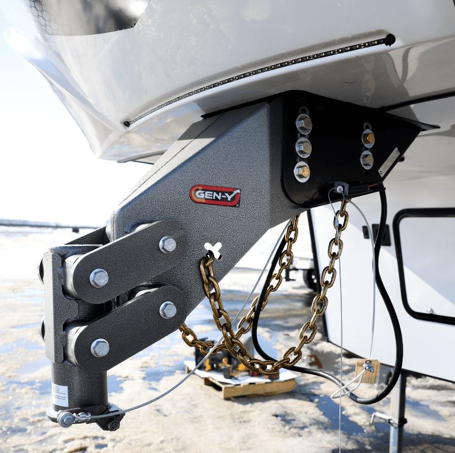 Gen-Y Hitch Gooseneck Trailer Coupler, Executive Torsion Flex, Use with Gooseneck Systems with Recessed Balls Within 1 Inch of Truck Bed – GH-8075AL
