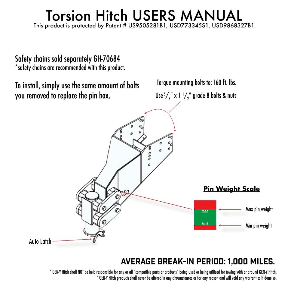 Gen-Y Hitch Gooseneck Trailer Coupler, Executive Torsion Flex, Use with Lci Rhino Box, For 2-5/16 Inch Ball – GH-8076AL