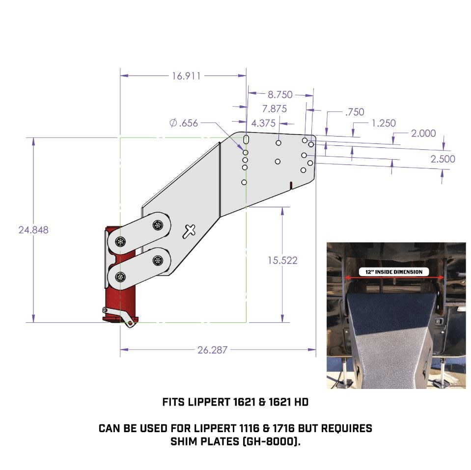 Gen-Y Hitch Gooseneck Trailer Coupler, Executive Torsion Flex, Use with Lci Rhino Box, For 2-5/16 Inch Ball – GH-8076AL
