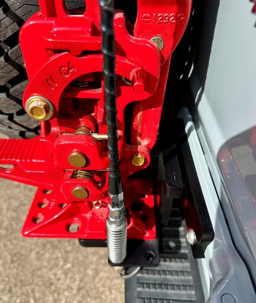Hi-Lift Jack Jack Mount, Mounts to Tailgate, Black, 6061-T6 Aluminum – BM-500