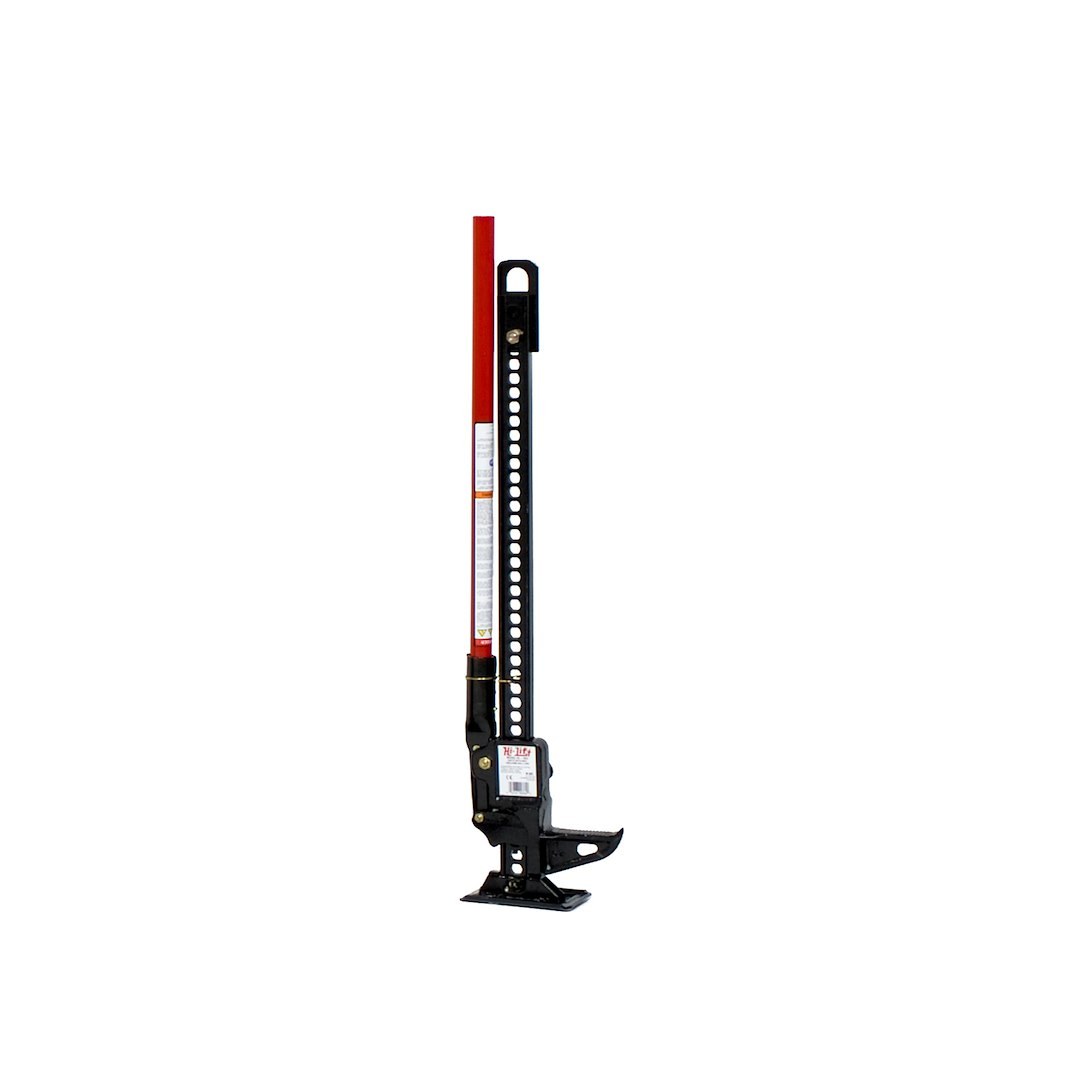 Hi-Lift Jack Jack, Mechanical, 4660 Pound Rated Load Capacity, 36 Inch Height, Powder Coated, Red/ Black, Cast Iron and Steel – HL-364PC