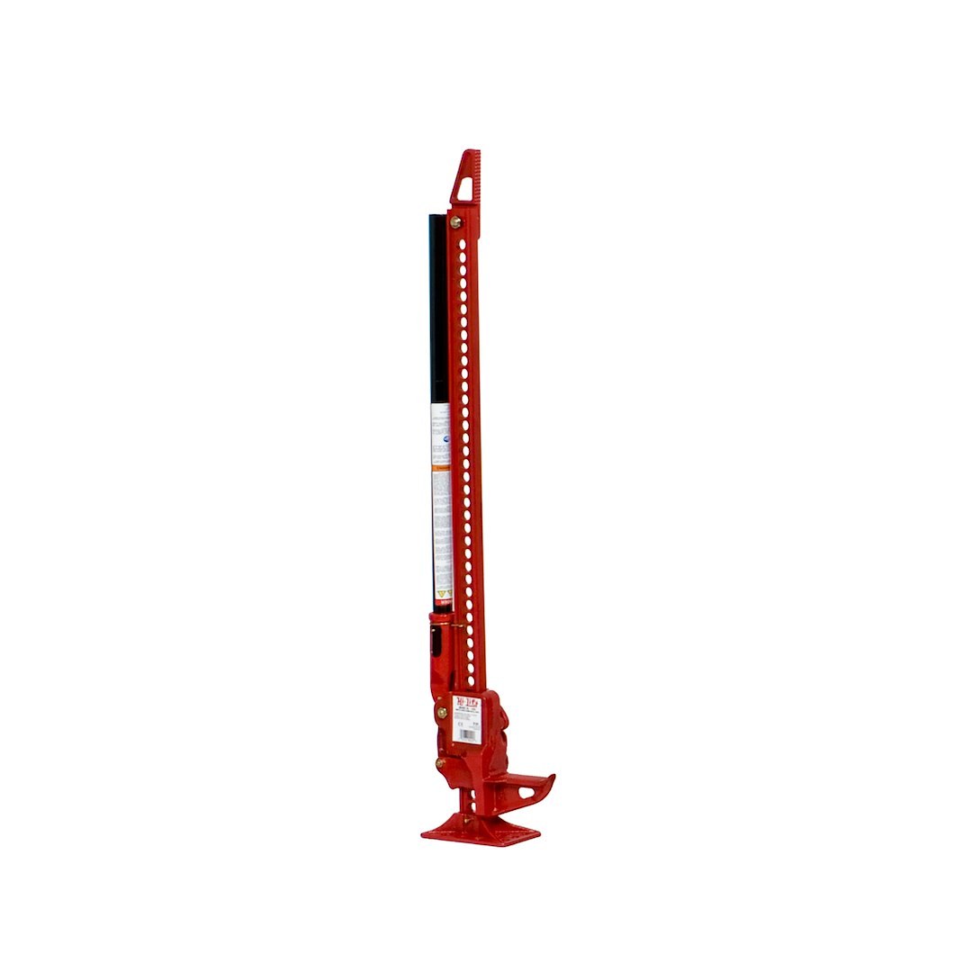 Hi-Lift Jack Jack, Mechanical, 4660 Pound Rated Load Capacity, 42 Inch Height, Powder Coated, Black/ Red, Cast Iron – HL-425PC