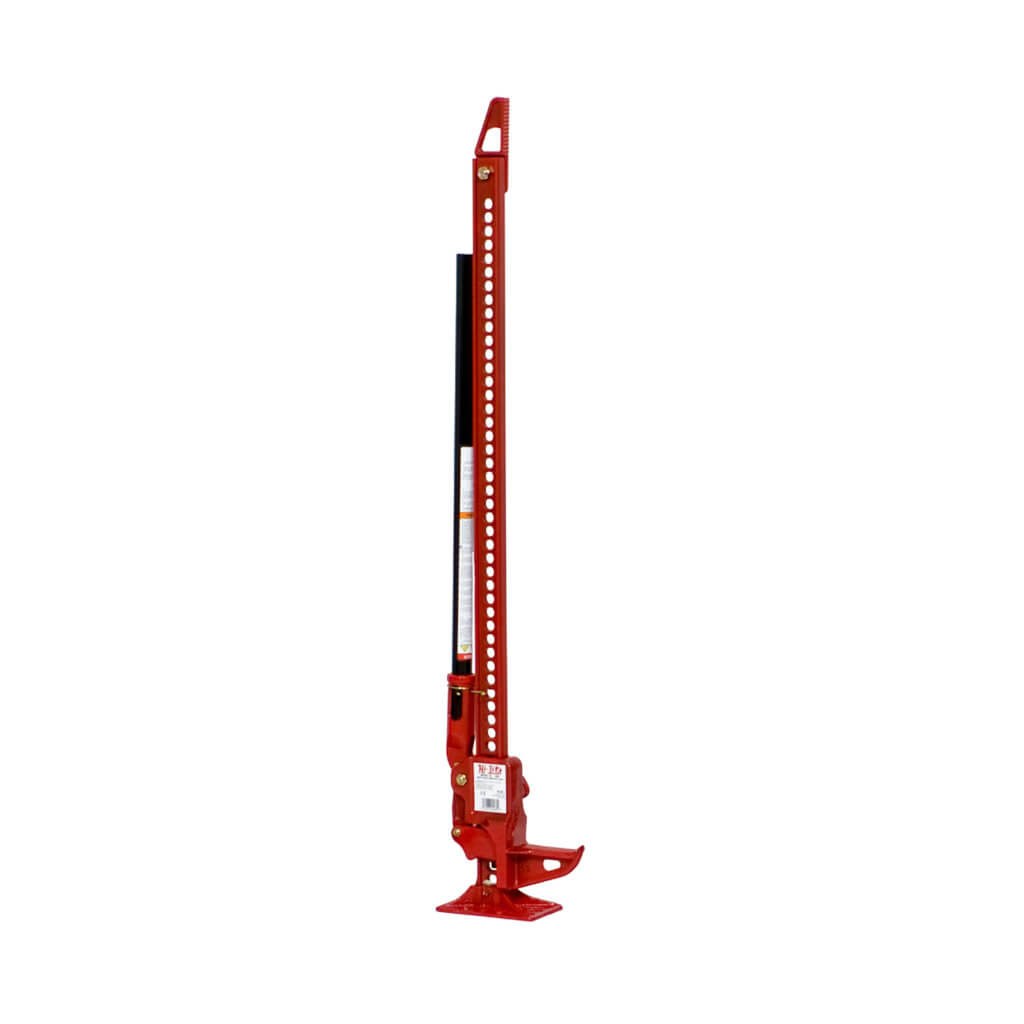 Hi-Lift Jack Jack, Mechanical, 4660 Pound Rated Load Capacity, 48 Inch Height, Powder Coated, Black/ Red, Cast Iron – HL-485PC