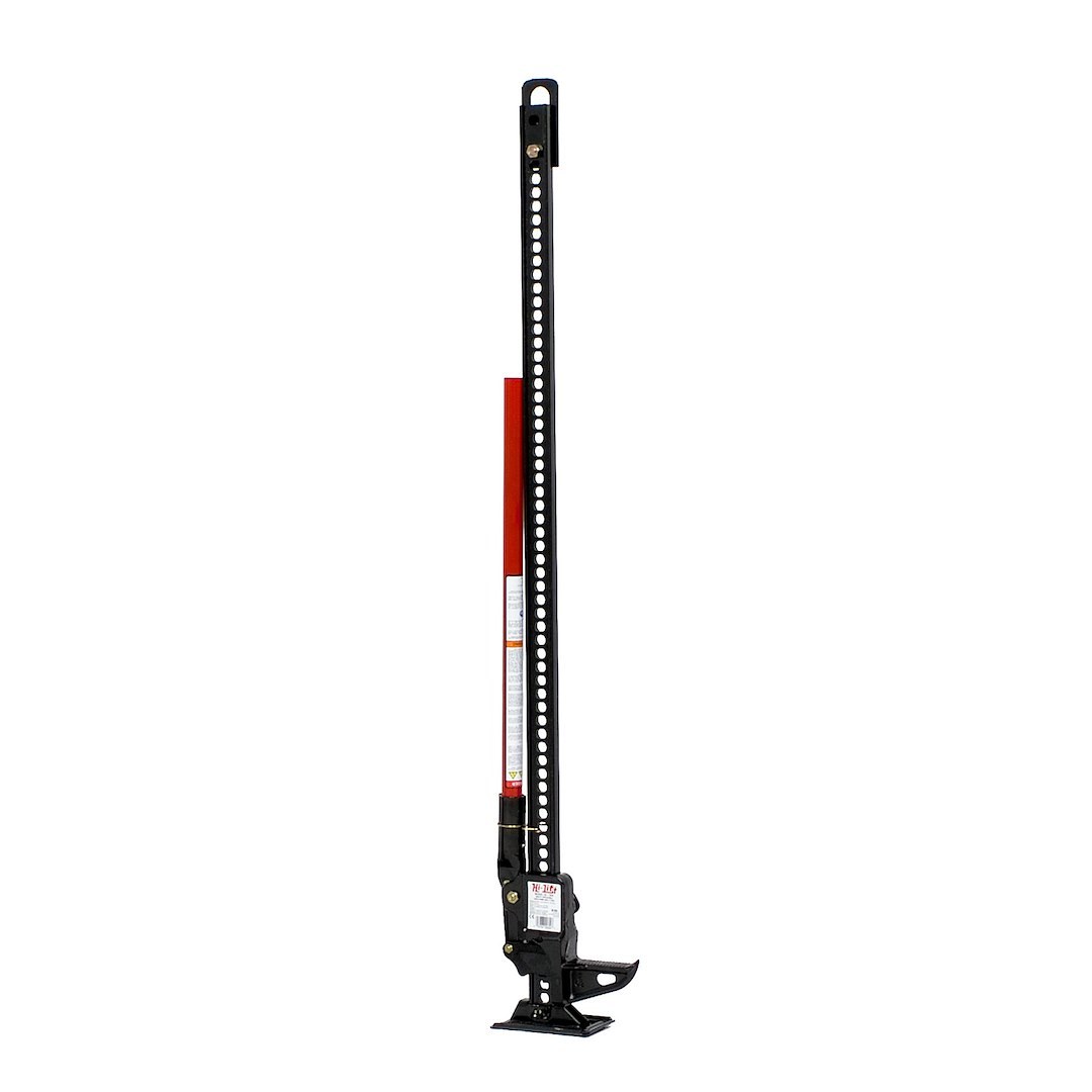 Hi-Lift Jack Jack, Mechanical, 4660 Pound Rated Load Capacity, 60 Inch Height, Powder Coated, Red/ Black, Cast Iron and Steel – HL-604PC