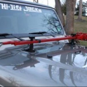 Hi-Lift Jack Jack Mount, Mounts to Vehicle Hood, Black, Anodized Aluminum – HM-850