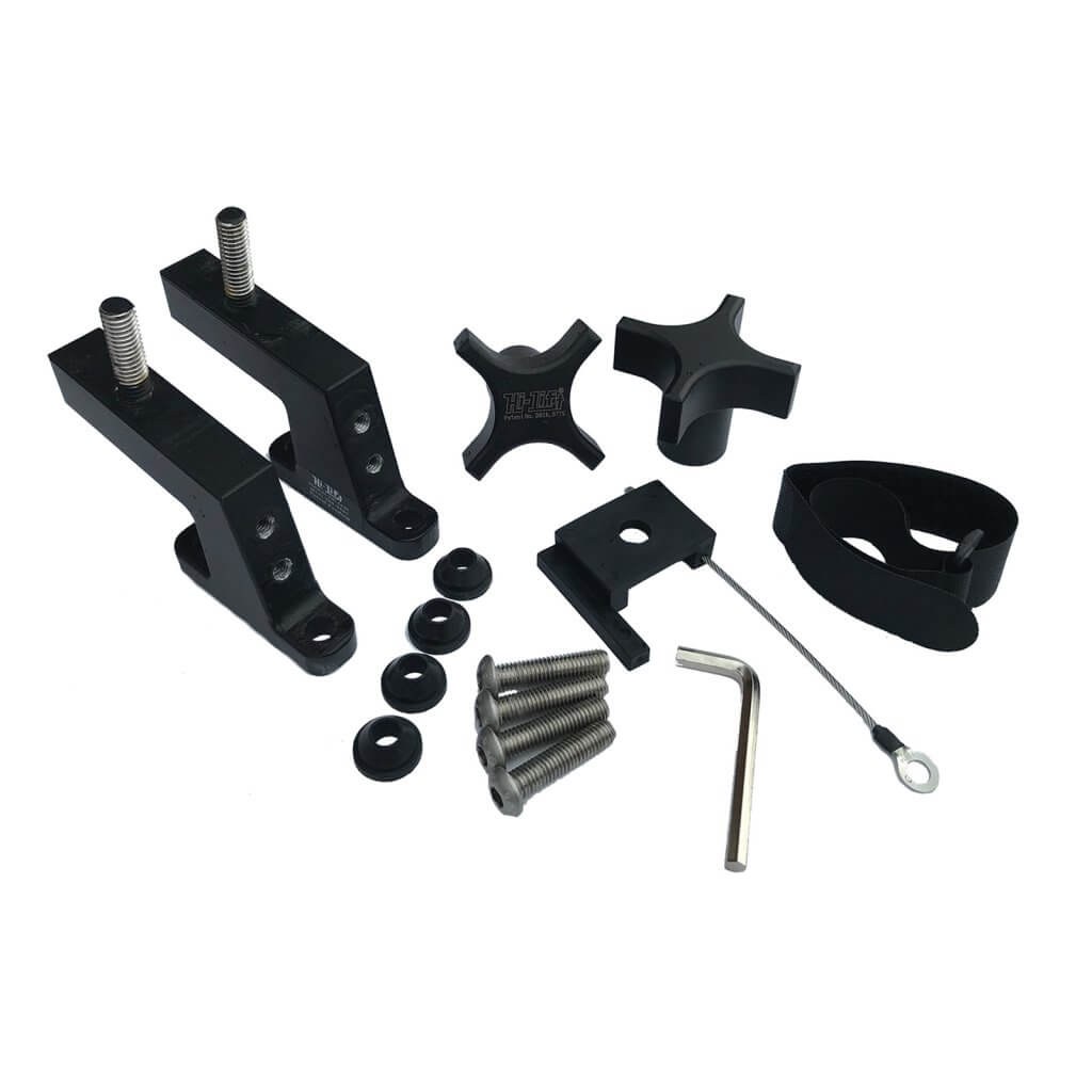 Hi-Lift Jack Jack Mount, Mounts to Vehicle Hood, Black, Anodized Aluminum – HM-900