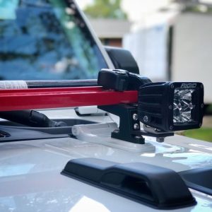 Hi-Lift Jack Jack Mount, Mounts to Vehicle Hood, Black, Anodized Aluminum – HM-925
