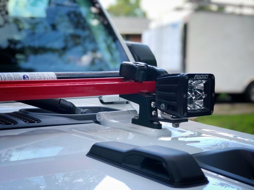 Hi-Lift Jack Jack Mount, Mounts to Vehicle Hood, Black, Anodized Aluminum – HM-925