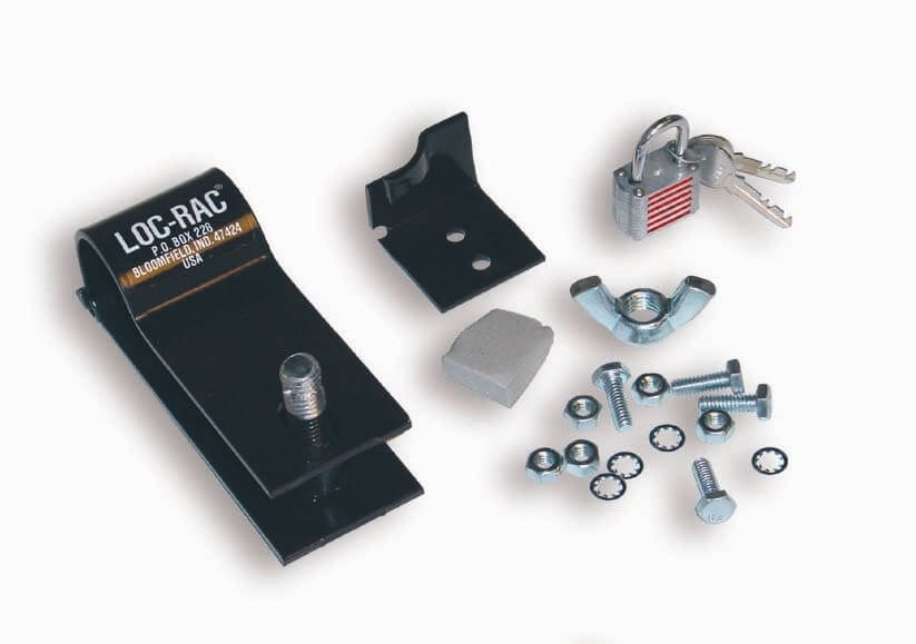 Hi-Lift Jack Jack Mount, Loc-Rac, Mounts to Bedrail, Black – LR-200