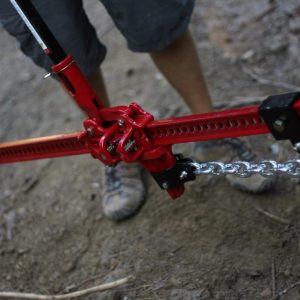 Hi-Lift Jack Winch Rigging Kit, With 1 Winch Tensioner/ 1 Eight Feet Tree Saver Strap/ 1 Pair Hi-Lift Gloves/ D-Ring Shackle/ Gear Bag – ORK