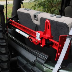 Hi-Lift Jack Jack Mount, Mounts Directly to Factory Roll Cage Tubing, Horizontal, Black, 6061-T6 Anodized Aluminum – RC-875