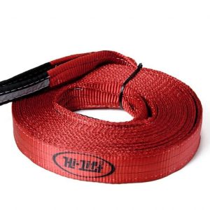 Hi-Lift Jack Recovery Strap, 2 Inch Width X 30 Foot Length, 20000 Pound Capacity, Red, Polyester, With Reflective Loop – STRP-230