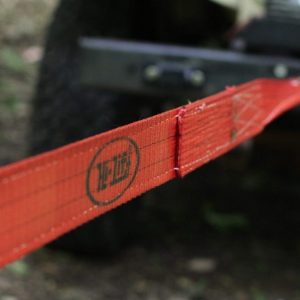 Hi-Lift Jack Recovery Strap, 2 Inch Width X 30 Foot Length, 20000 Pound Capacity, Red, Polyester, With Reflective Loop – STRP-230