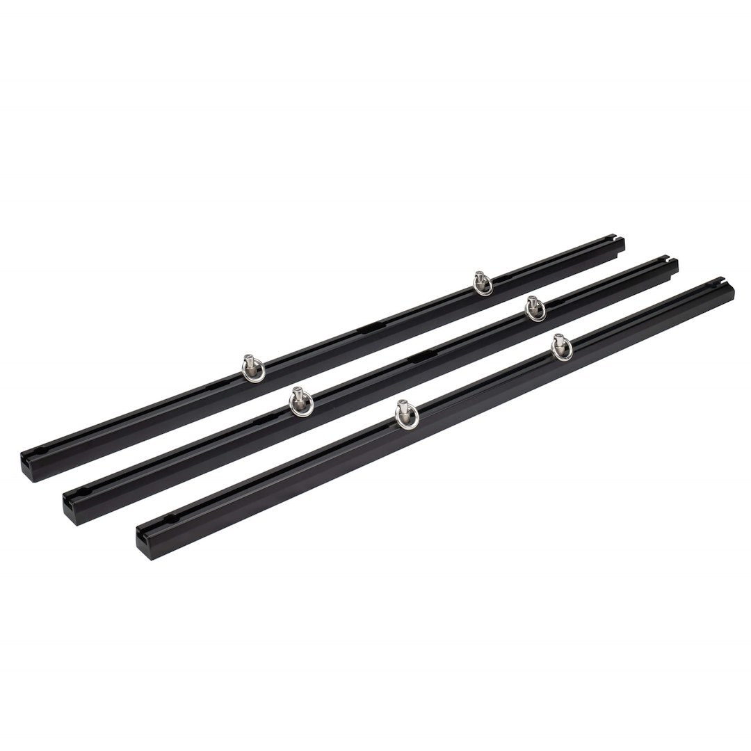 Hi-Lift Jack Jack Mount, Trailtrak ®, Truck Bed Side, Black, Anodized Aluminum, With 3 T-Slot Rail and 6 Sliding Tie Points – TT-2000