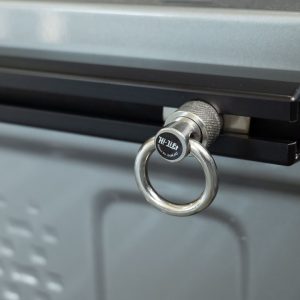Hi-Lift Jack Jack Mount, Trailtrak ®, Truck Bed Side, Black, Anodized Aluminum, With 3 T-Slot Rail and 6 Sliding Tie Points – TT-2000