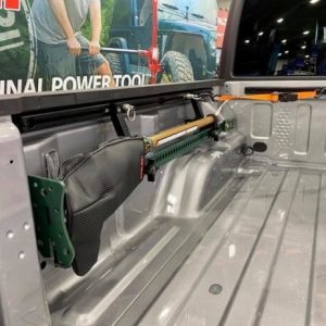 Hi-Lift Jack Jack Mount, Trailtrak ®, Truck Bed Side, Black, Anodized Aluminum, With 3 T-Slot Rail and 6 Sliding Tie Points – TT-2000