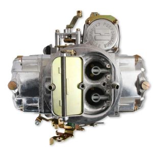 Holley Carburetor, 4 Barrel, 750 Cubic Feet Per Minute (cfm), Square Bore Flange, Manual Choke, Vacuum Secondaries, Gasoline, Shiny Zinc – 0-3310S