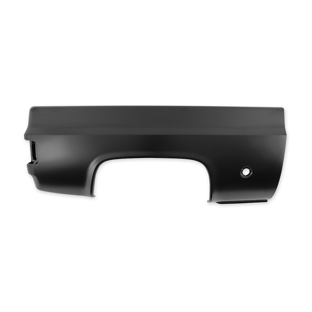 Holley Truck Bed Side Panel, Black Edp Coated, Steel, With Round Fuel Filler Hole – 04-101