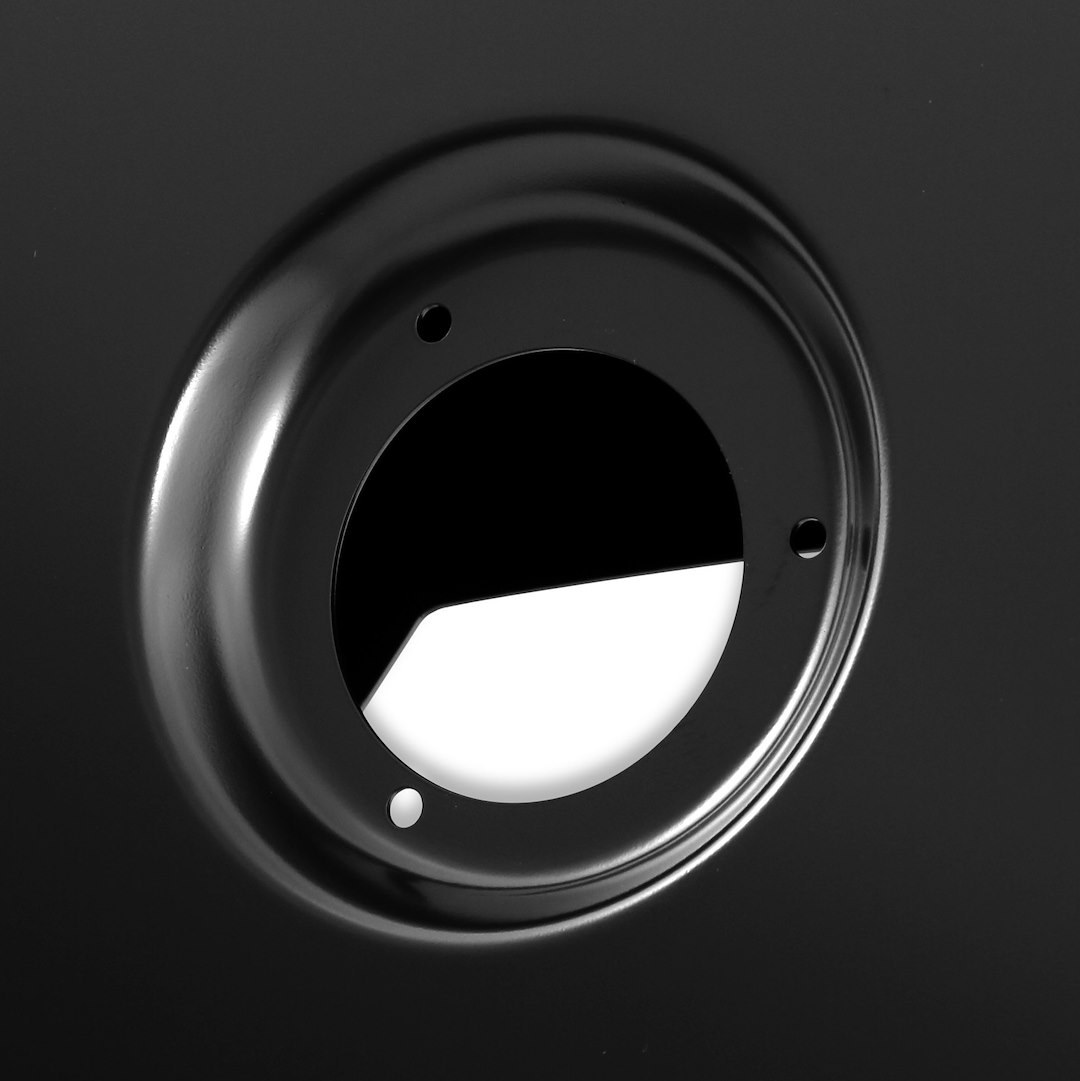 Holley Truck Bed Side Panel, Black Edp Coated, Steel, With Round Fuel Filler Hole – 04-101