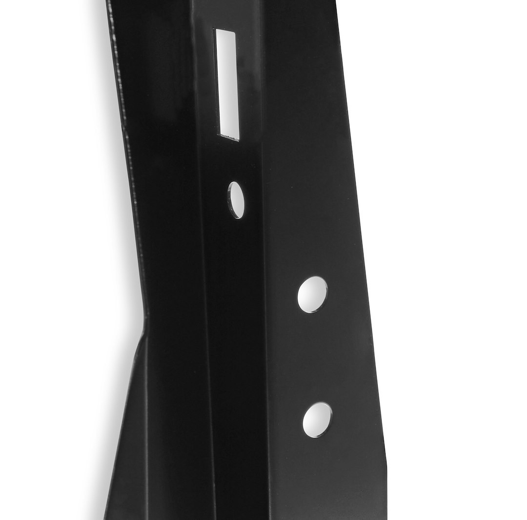 Holley Tailgate Side End Plate, Use with C/K Series Fleetside Pickup, Driver Side, Black Edp Coated Steel, Single – 04-117