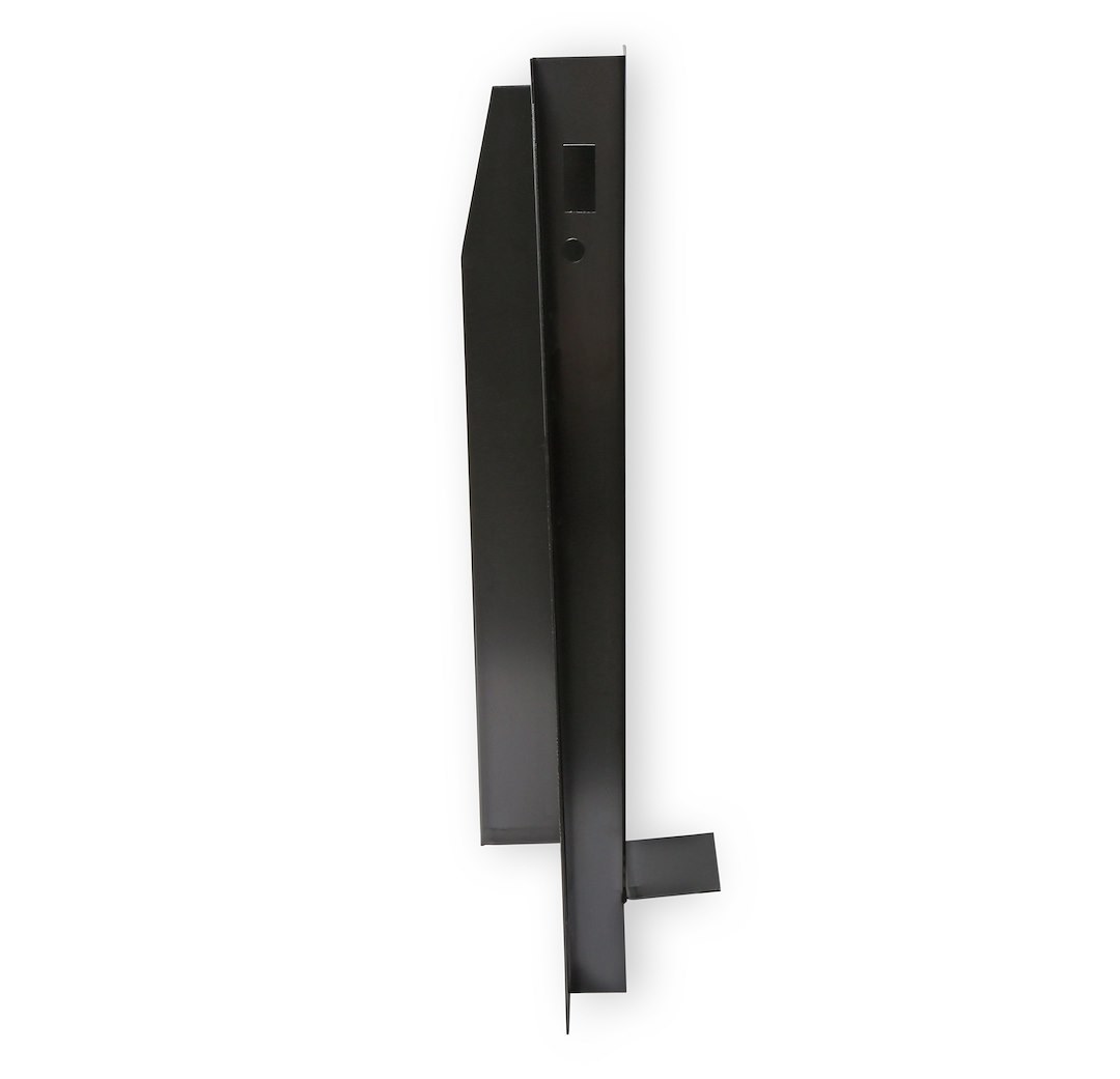 Holley Tailgate Side End Plate, Use with C/K Series Fleetside Pickup, Driver Side, Black Edp Coated Steel, Single – 04-117