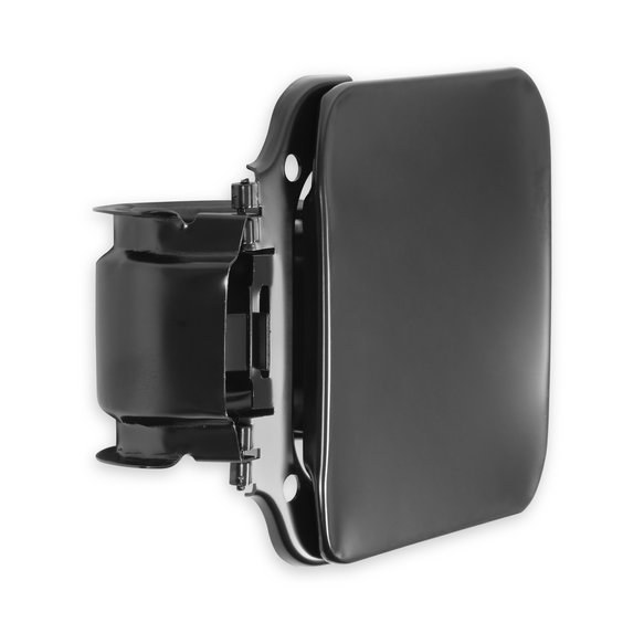 Holley Fuel Door, Square, Black Edp Coated Steel, Non-Locking – 04-284