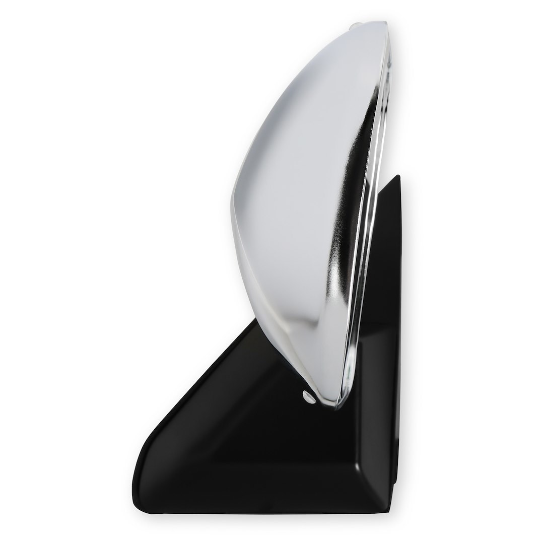 Holley Exterior Mirror, OEM Replacement, Single, Silver, Manual, Foldaway, Without Heated Mirrors, Without Turn Signal Indicators – 04-383